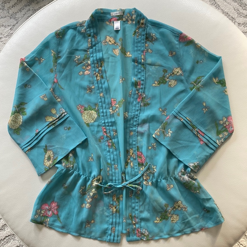 OLD NAVY Sheer Floral Top